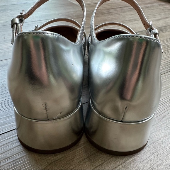 Cole Haan Paxton Maryjane Pump Silver Sz 8.5B new - Picture 9 of 12